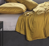 Laken Satinado Ochre Gold - 100% Katoen-Satijn